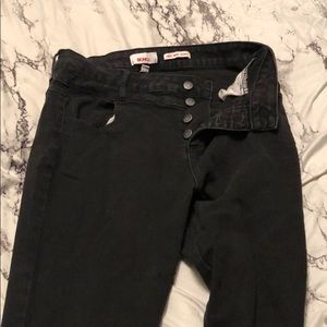 Black High Waisted Skinny Jeans